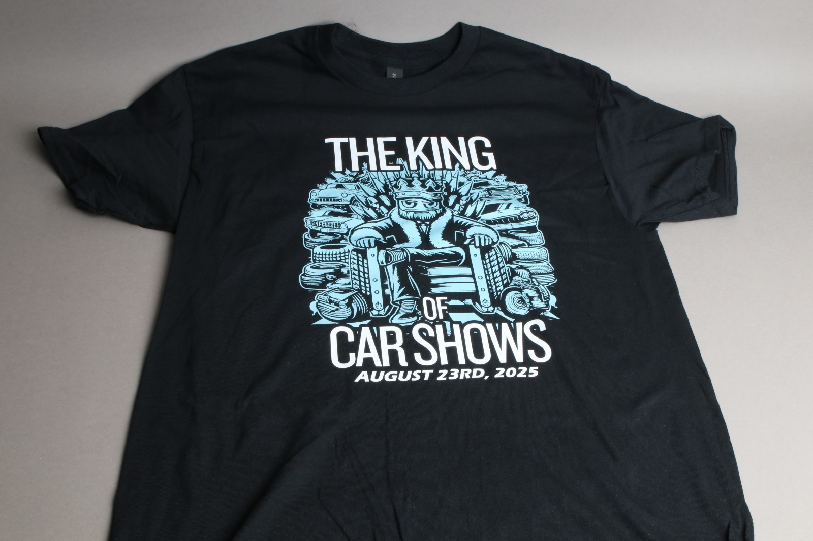 The King of Car Shows August 23rd 2025 car show T shirt. Size L Brand new