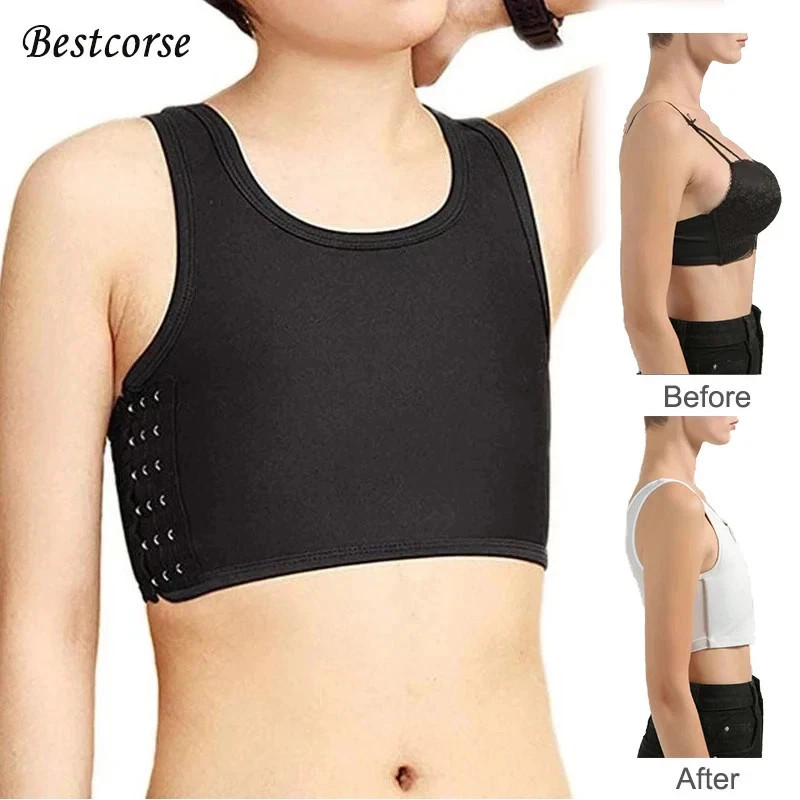 XS 5XL Plus Size Ftm Trans Binder Chest Binders Transboy Tomboy Pull Over.