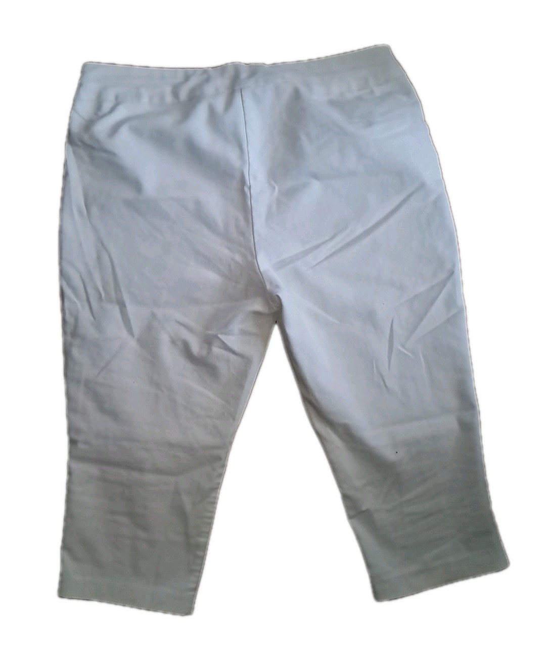 Croft & Barrows The Effortless Strech Pull On Capris Womans Plus 16W Reg White