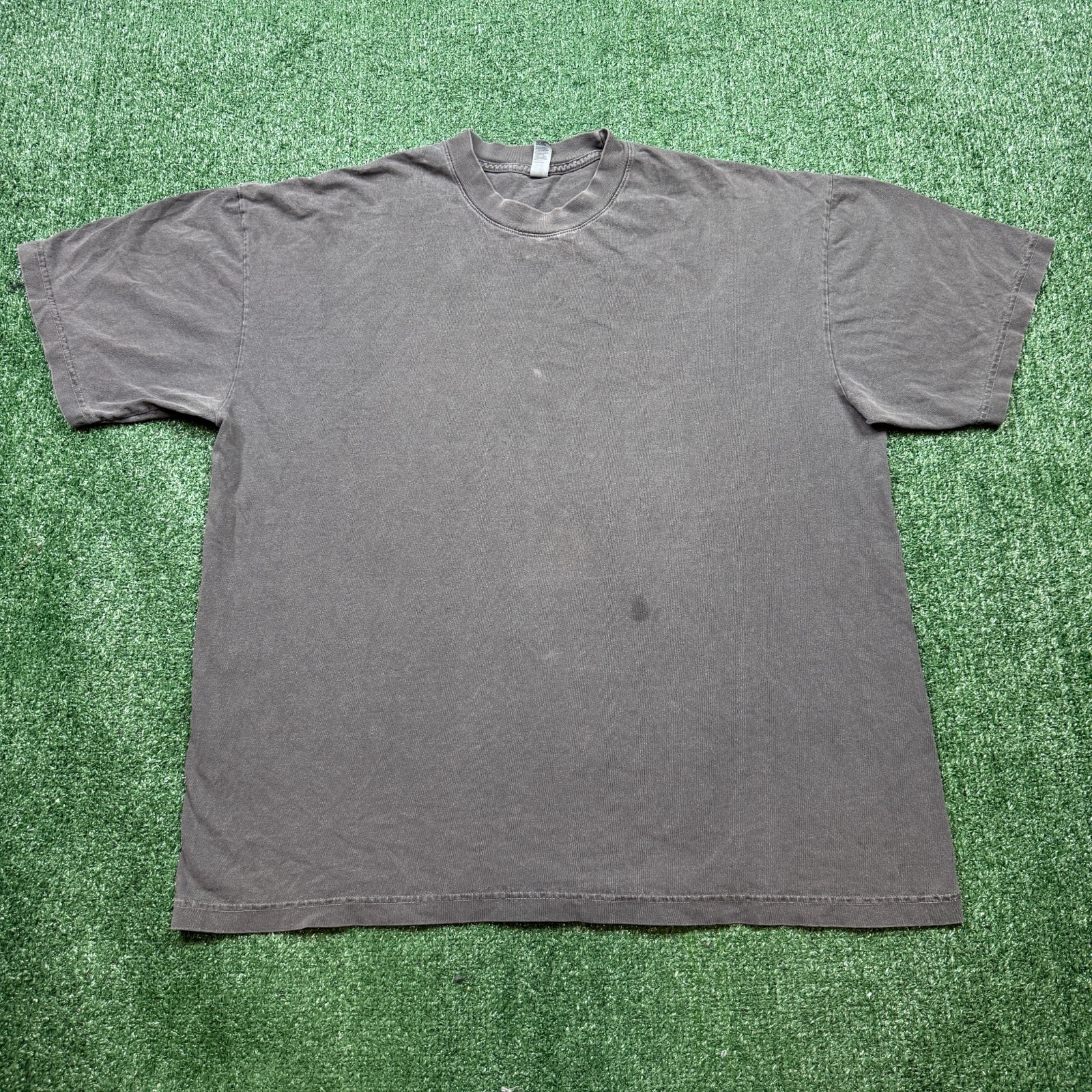 Los Angeles Apparel T Shirt Size XL Gray Short Sleeve Made In USA 6.5 Oz