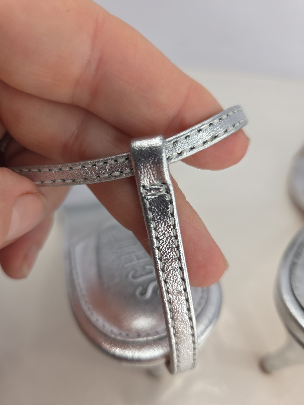 Schutz High Silver Leather Sandal w/Detachable Leather Gladiator Ties Sz 7.5B