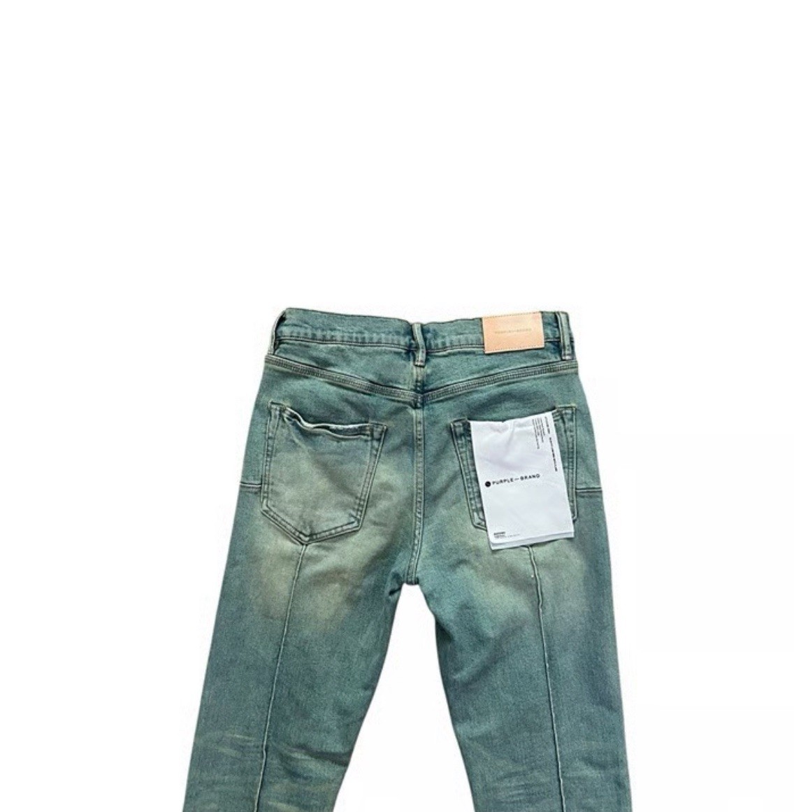 Purple Brand Jeans Men Slim Fit Low Rise With Flare Blue P004 $295 Size 33/32