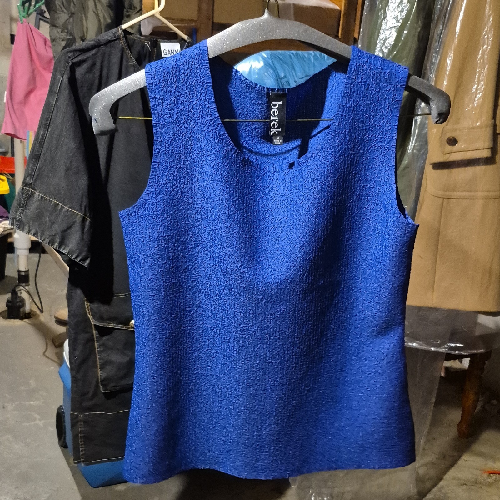 berek Cobalt Blue Blazer And Camisole Set Size M