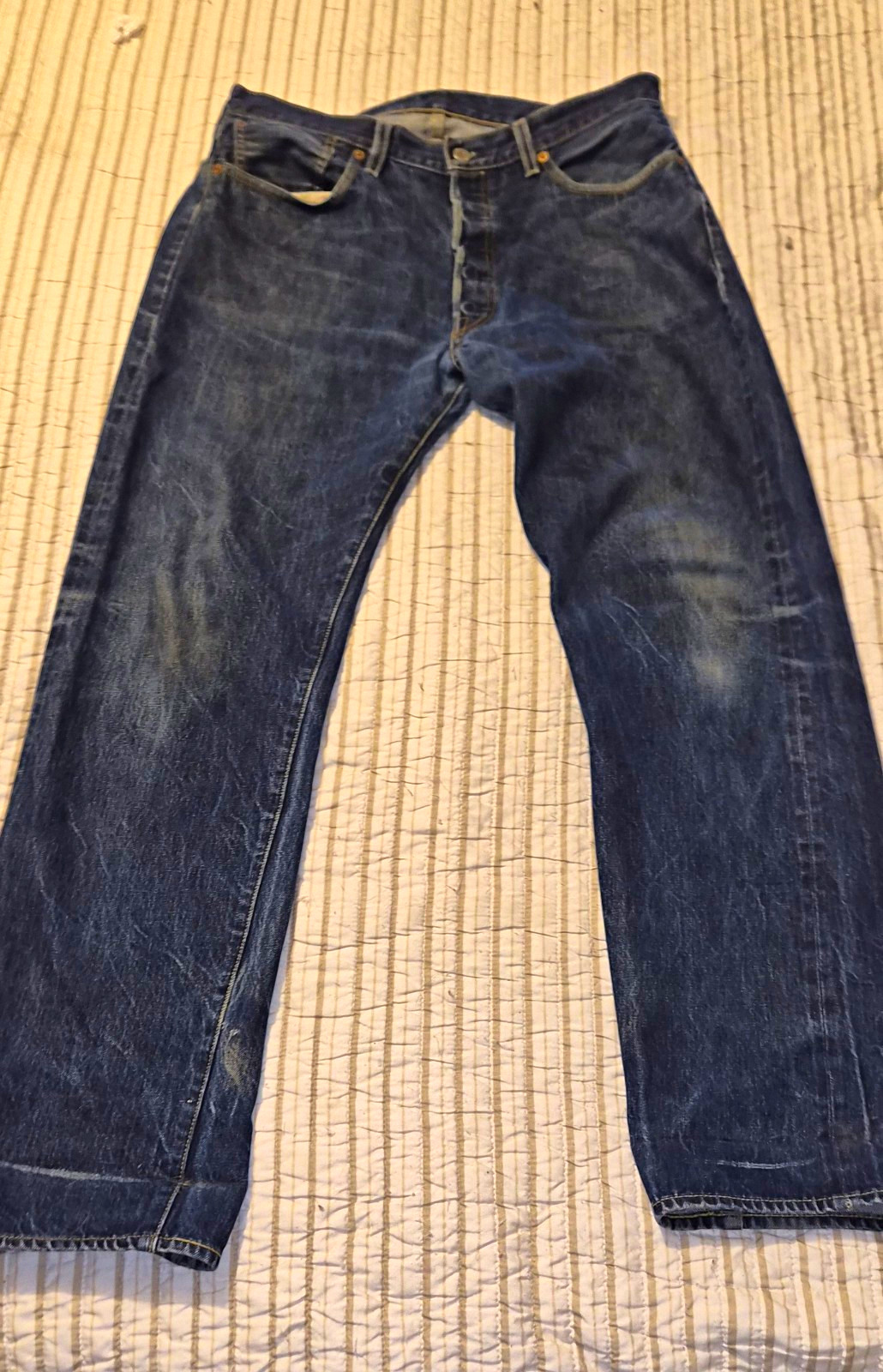 Levi’s Vintage Clothing 501XX 1950s Blue Denim Jeans Rockabilly W36 L34 USA