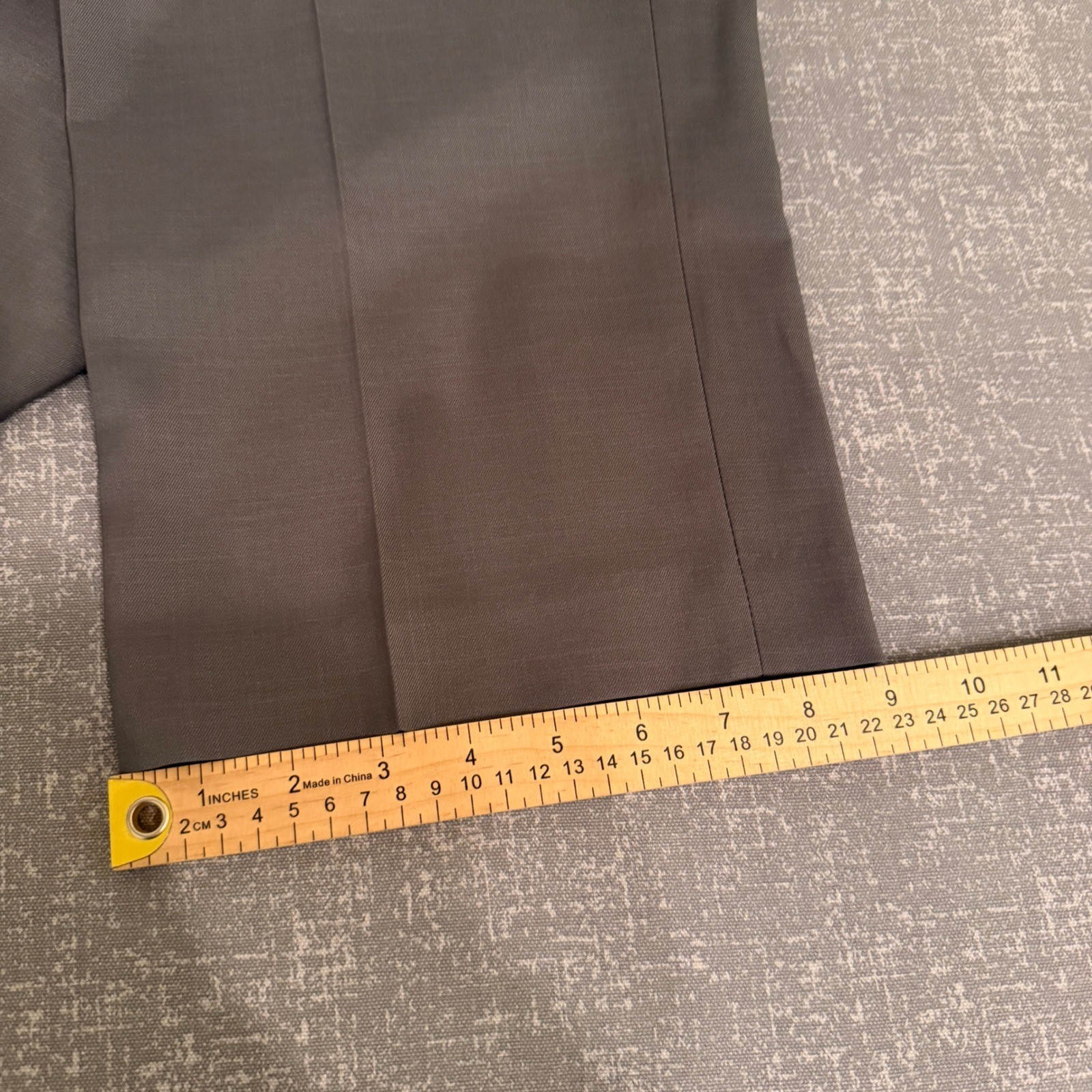 Savane Mens Stretch Crosshatch Dress Pants 38×32 Castlerock Grey Straight NWT