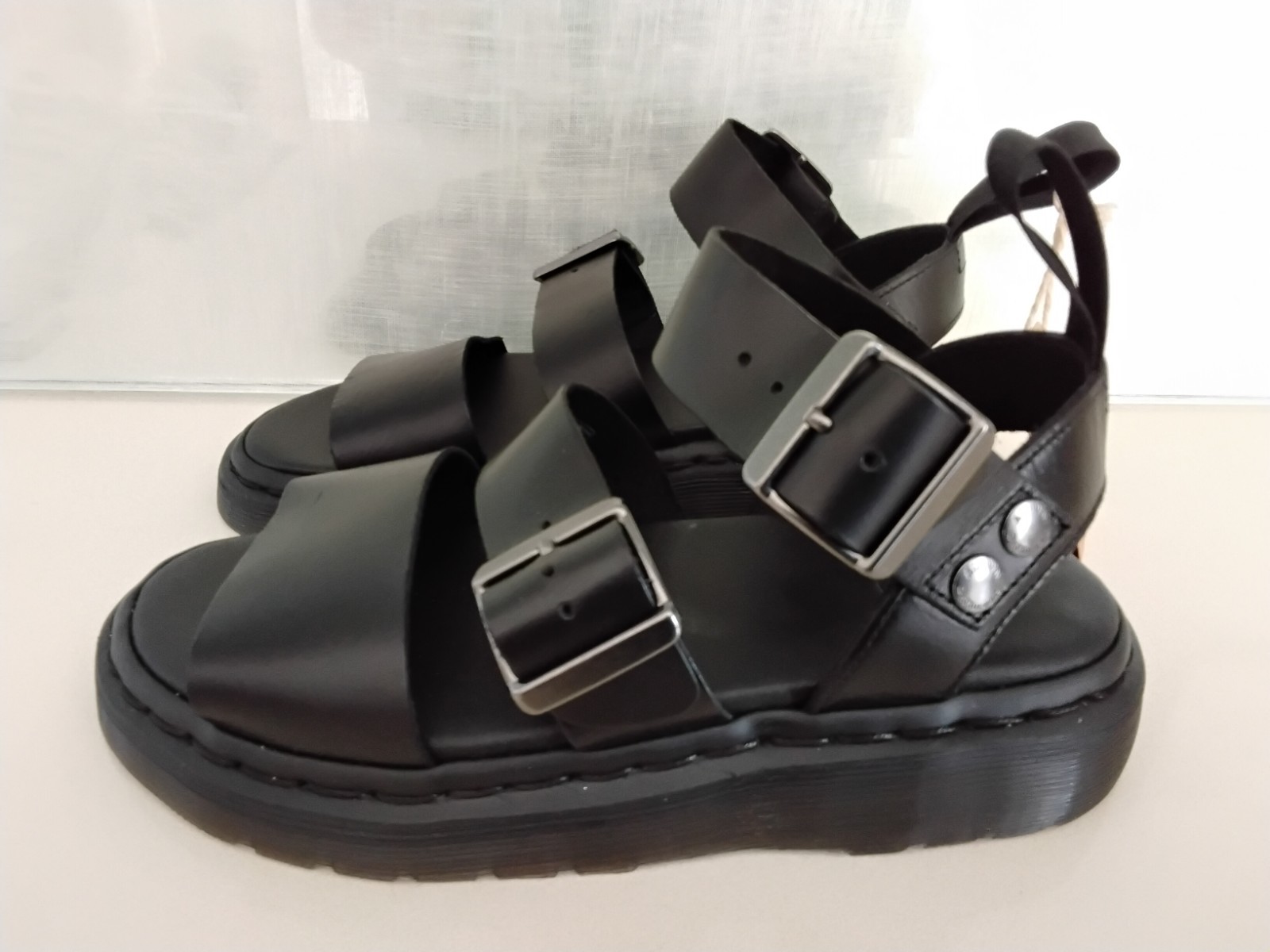 Dr. Martens Gryphon Brando Gladiator Sandals in Black EU 37 Women’s Size 6
