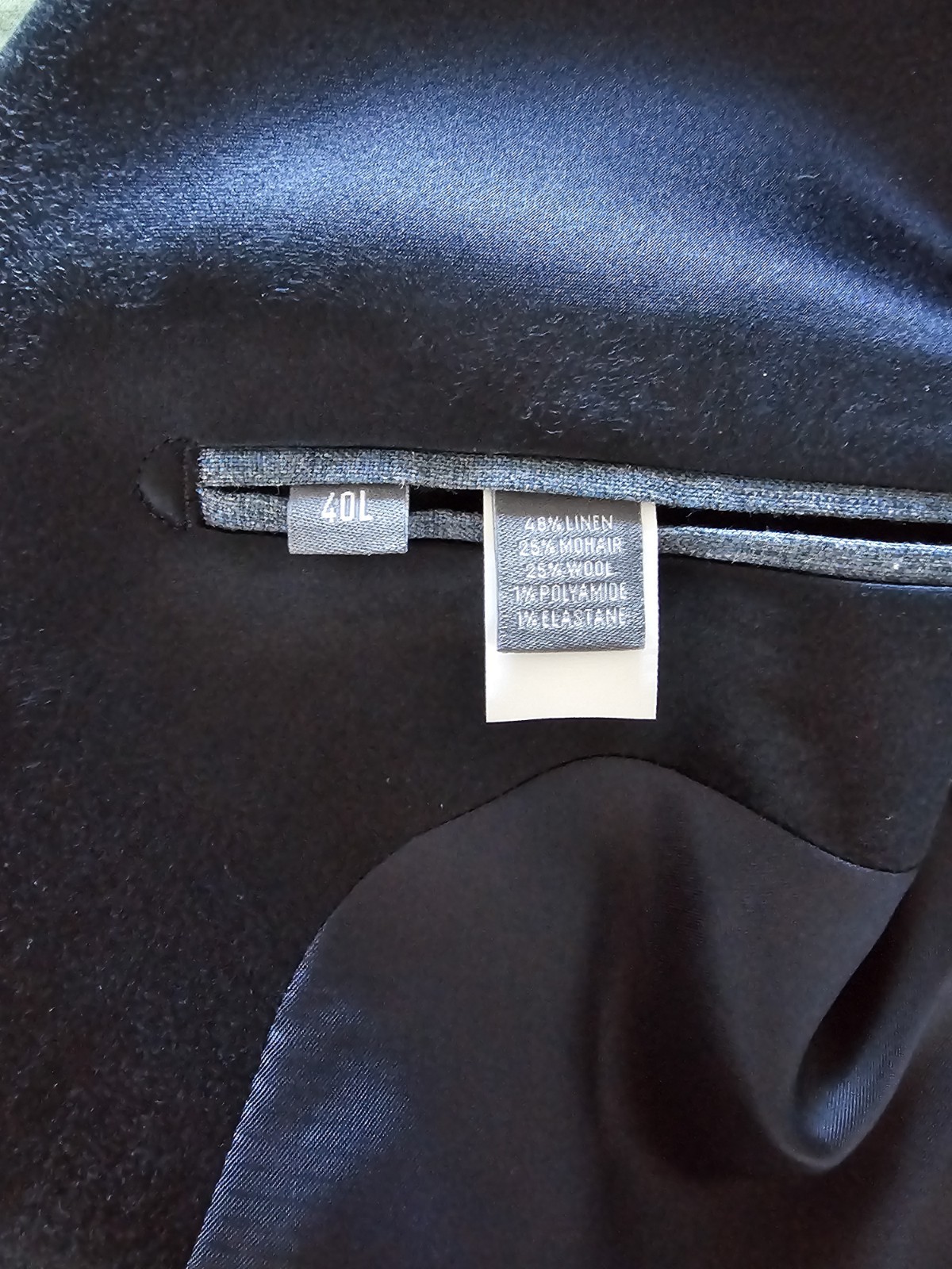 Bonobos Capstone Tuxedo 40L 33 Slim Blue Chambray Italian Marzotto Wool Suit