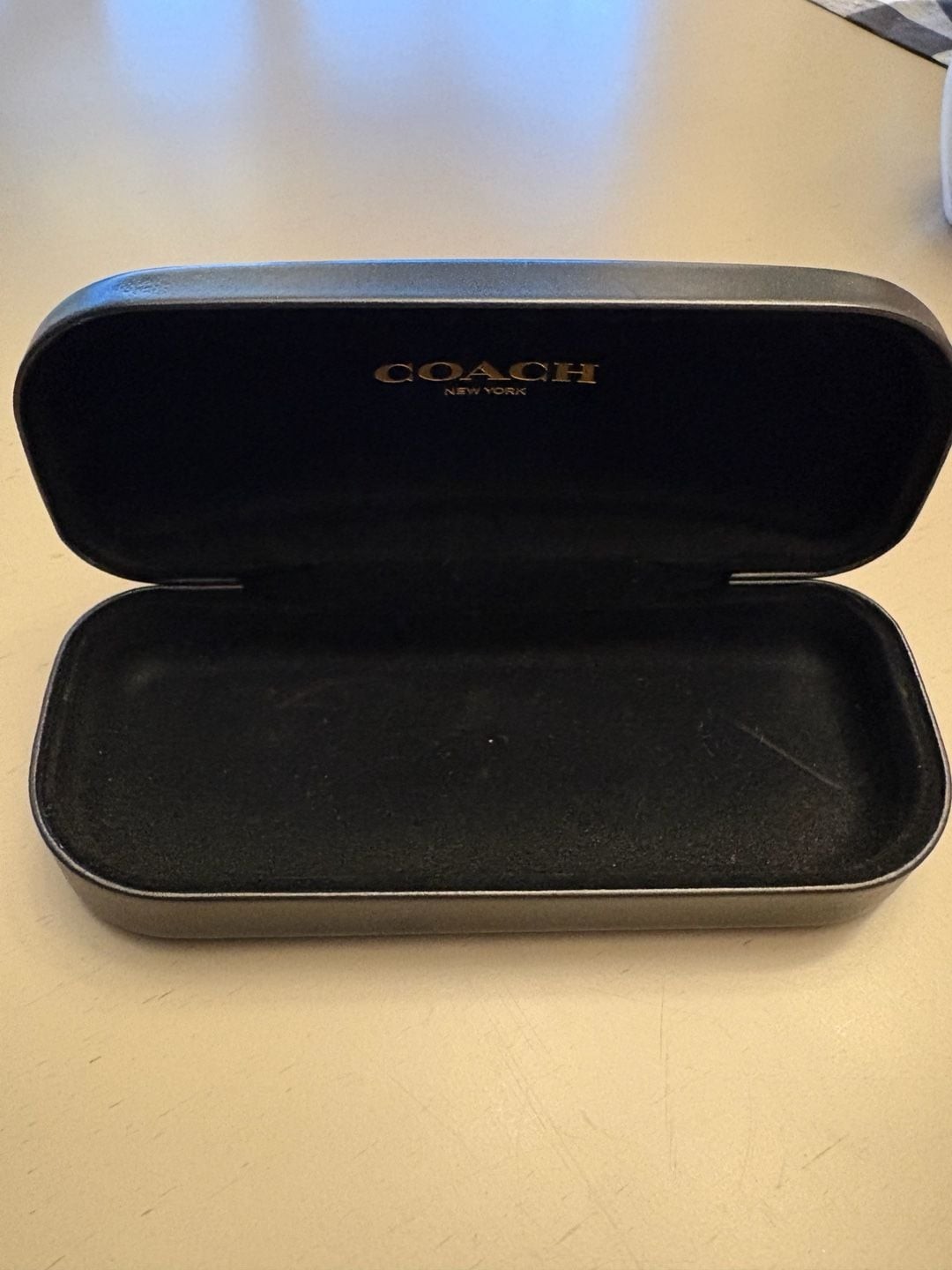 Coach New York Black Hard Shell Eyeglass Case