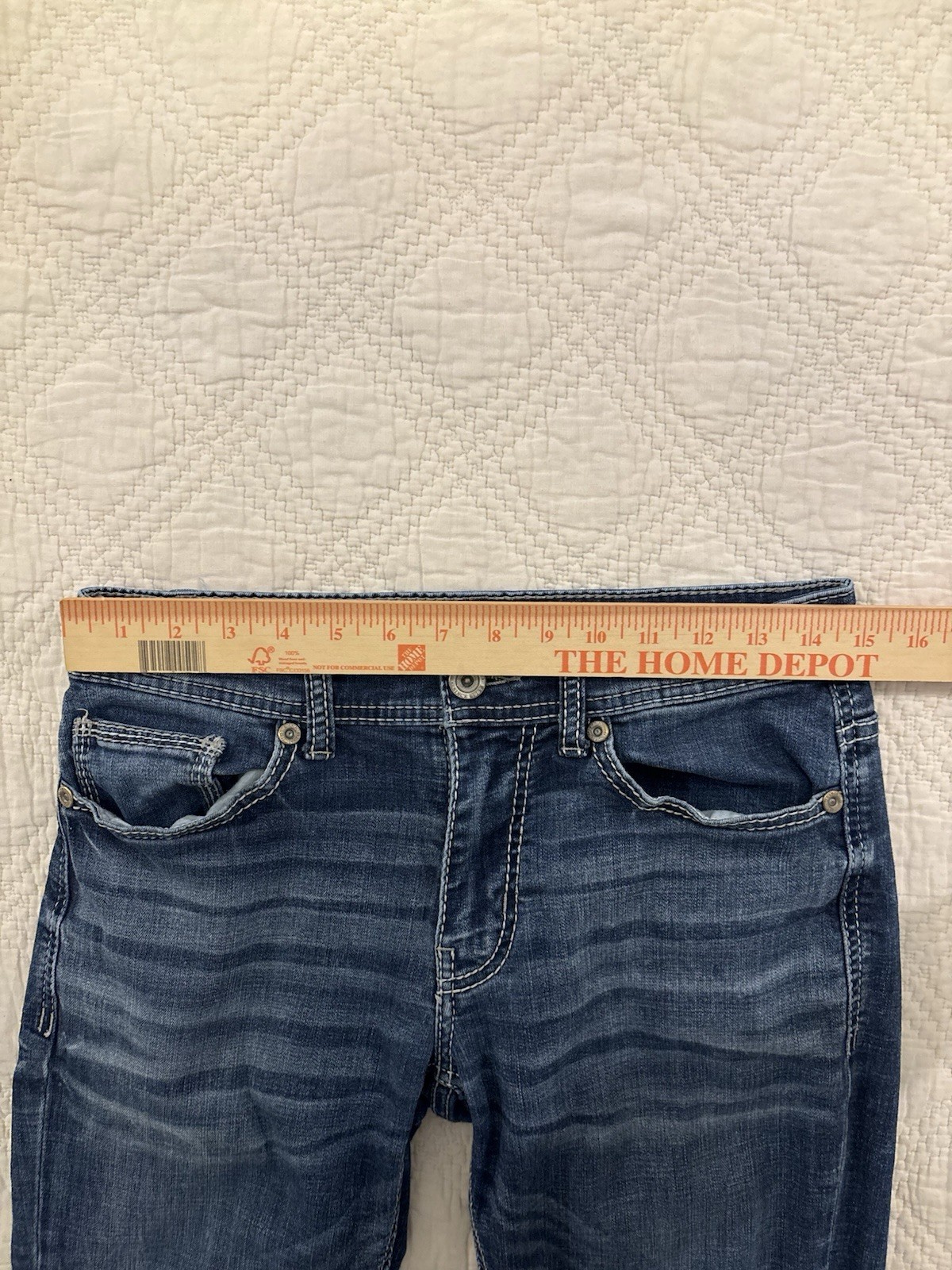 BKE Aiden Low Rise Slim Fit Bootcut Stretch Jeans Mens 30×34 Medium Wash Denim