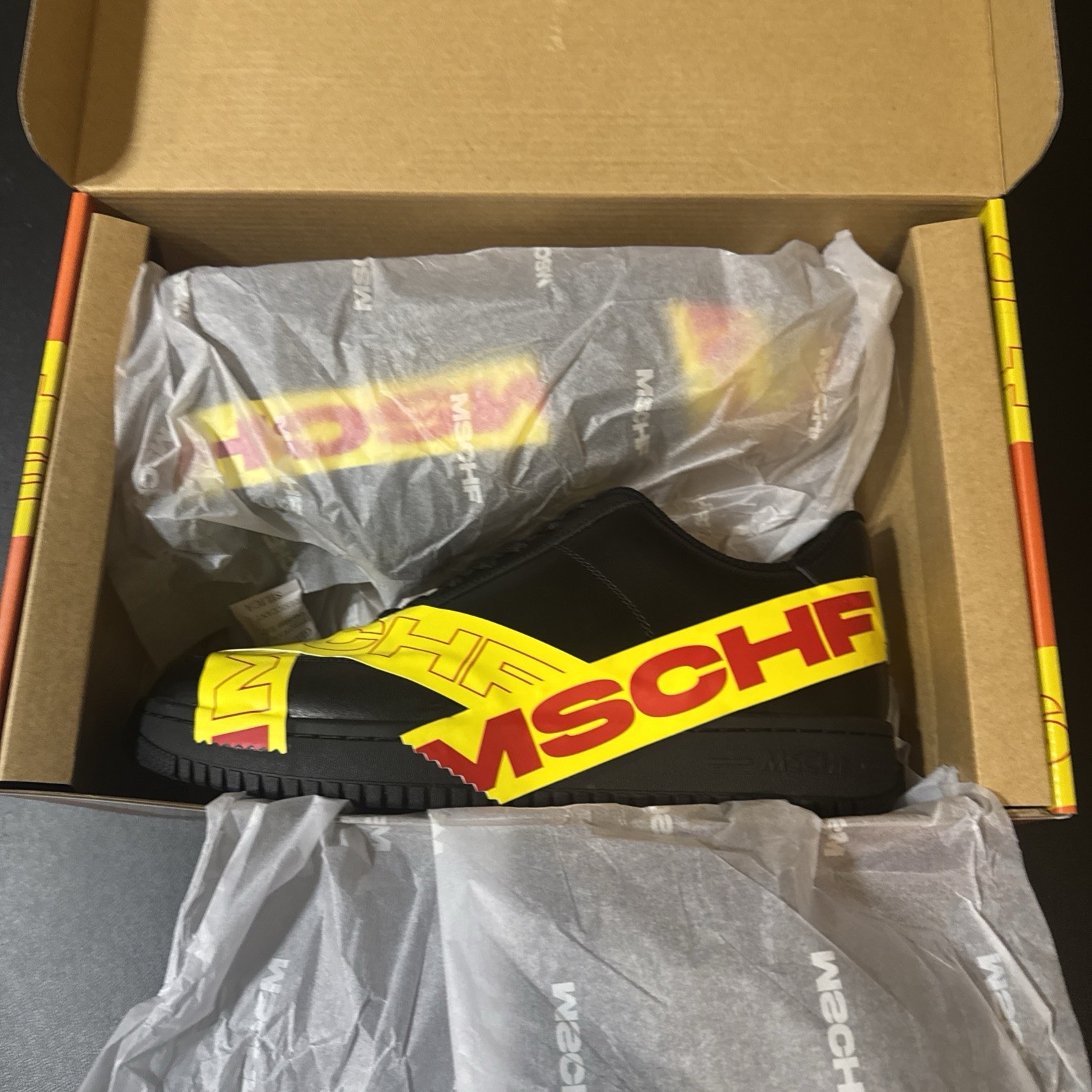 Size 8 – MSCHF TAP3 Black – mschf-007 New In Box Including Extra Tape
