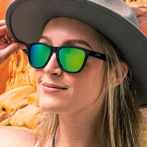 goodr Vincent’s Absinthe Night Terrors Polarized Sunglasses Size Medium OG UV400