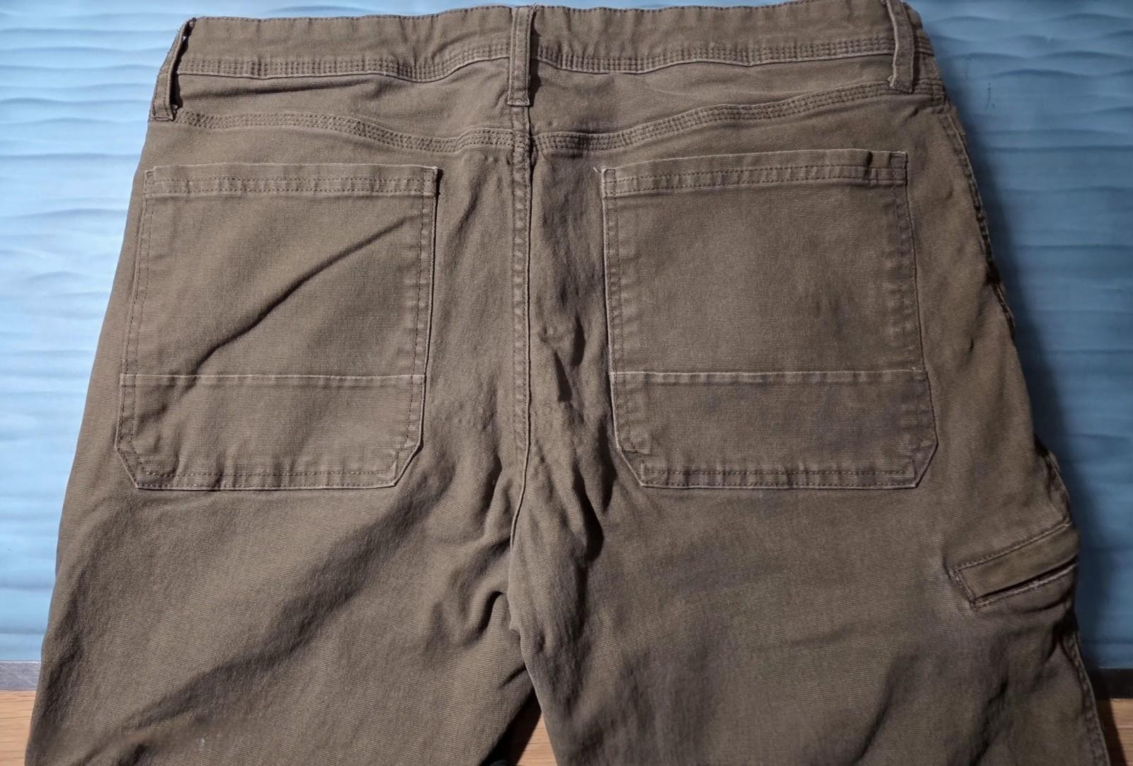 Weatherproof Jeans/Pants Men’s 36×30 Brown Dark Wash Straight Leg Jeans