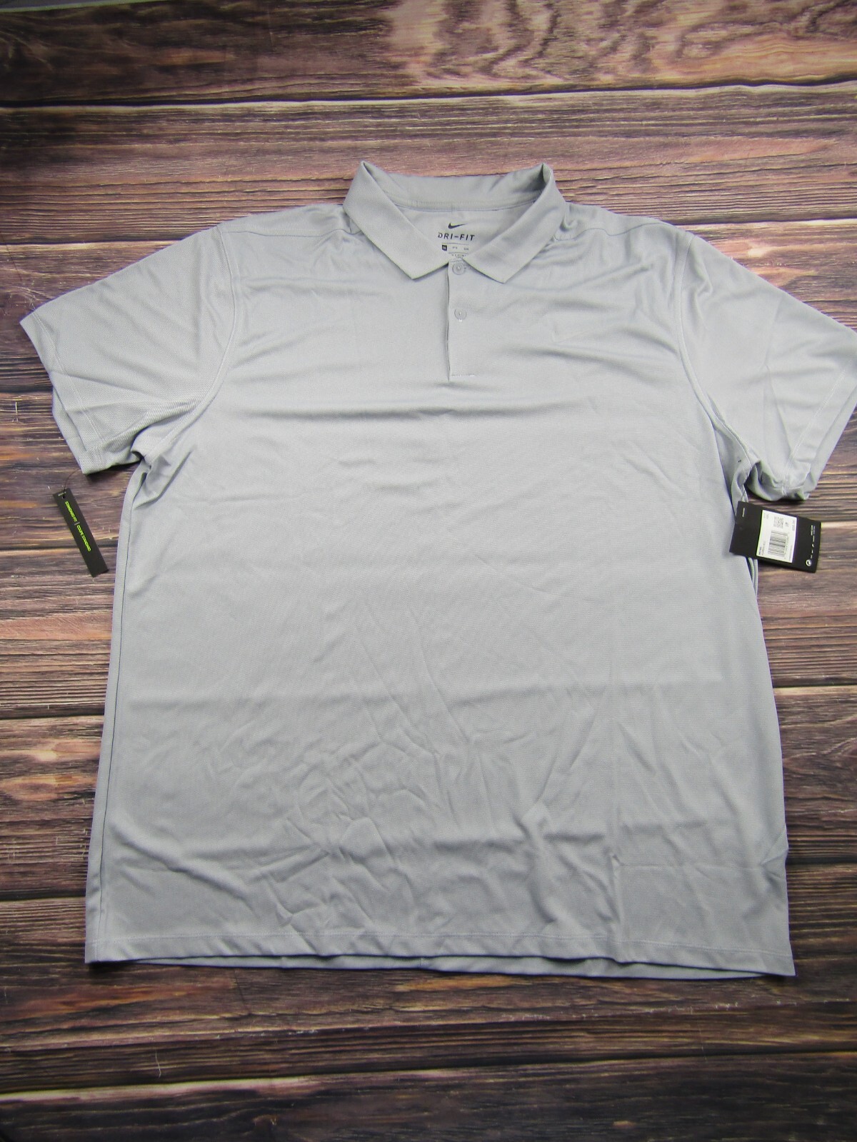 Nike NEW Mens 2XL XXL Gray Victory Texture Golf Polo Shirt Athletic aq8601-012
