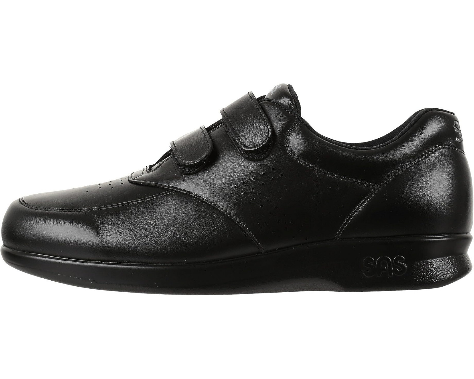Men’s SAS VTO Adjustable Comfort Walking Shoes 1620-013 Black Leather Made USA
