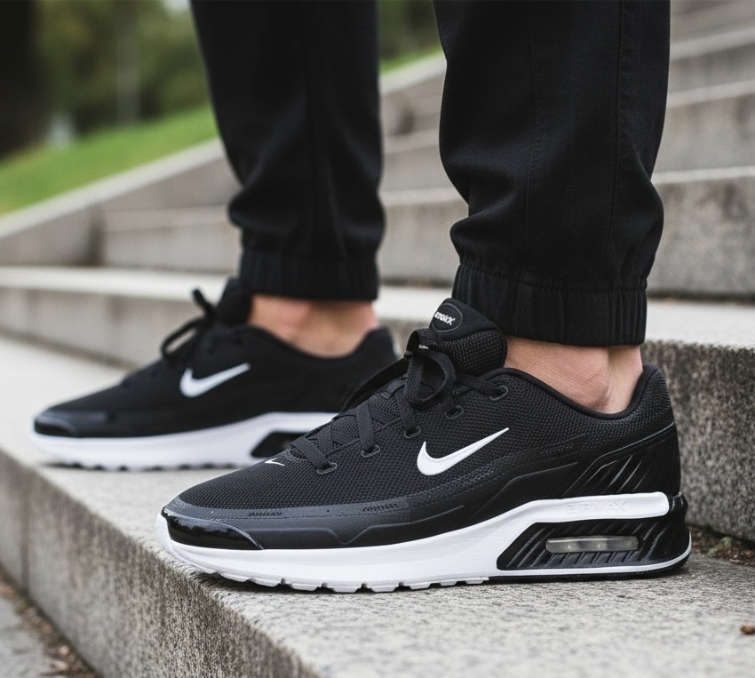 New NIKE Air Max Men’s classic Athletic Sneakers shoes black white all sizes