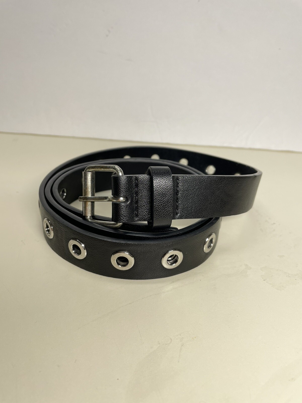 Black womens studded Belt Size M/L 107 cm(23”)