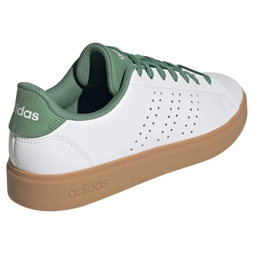 Adidas Advantage 2.0 Casual Tennis Shoes White Green Gum IG9172 Mens Size