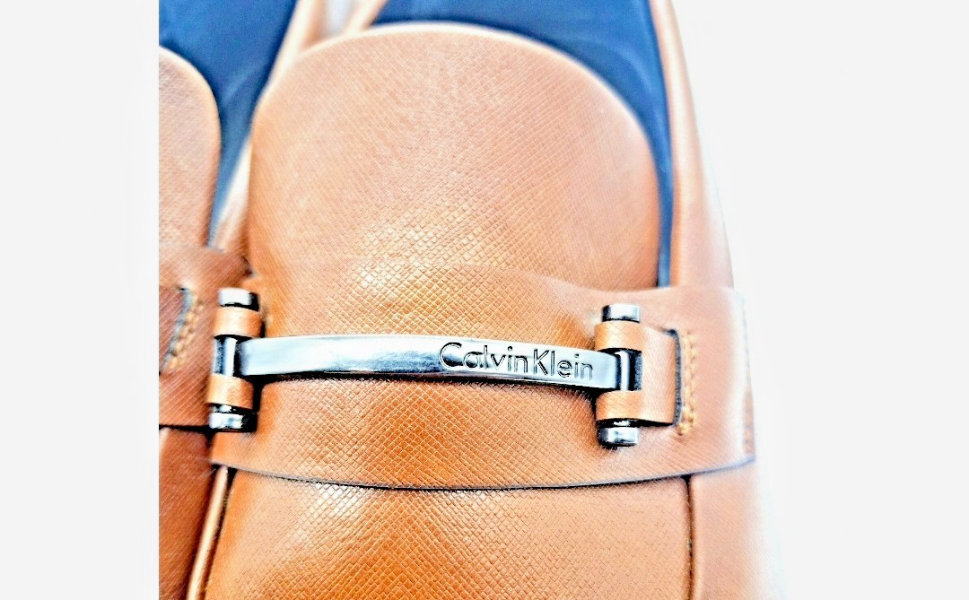 Calvin Klein Men’s Malcome Tan Bit Loafers Slip-On Shoes Size 9.5 M Preppy Style