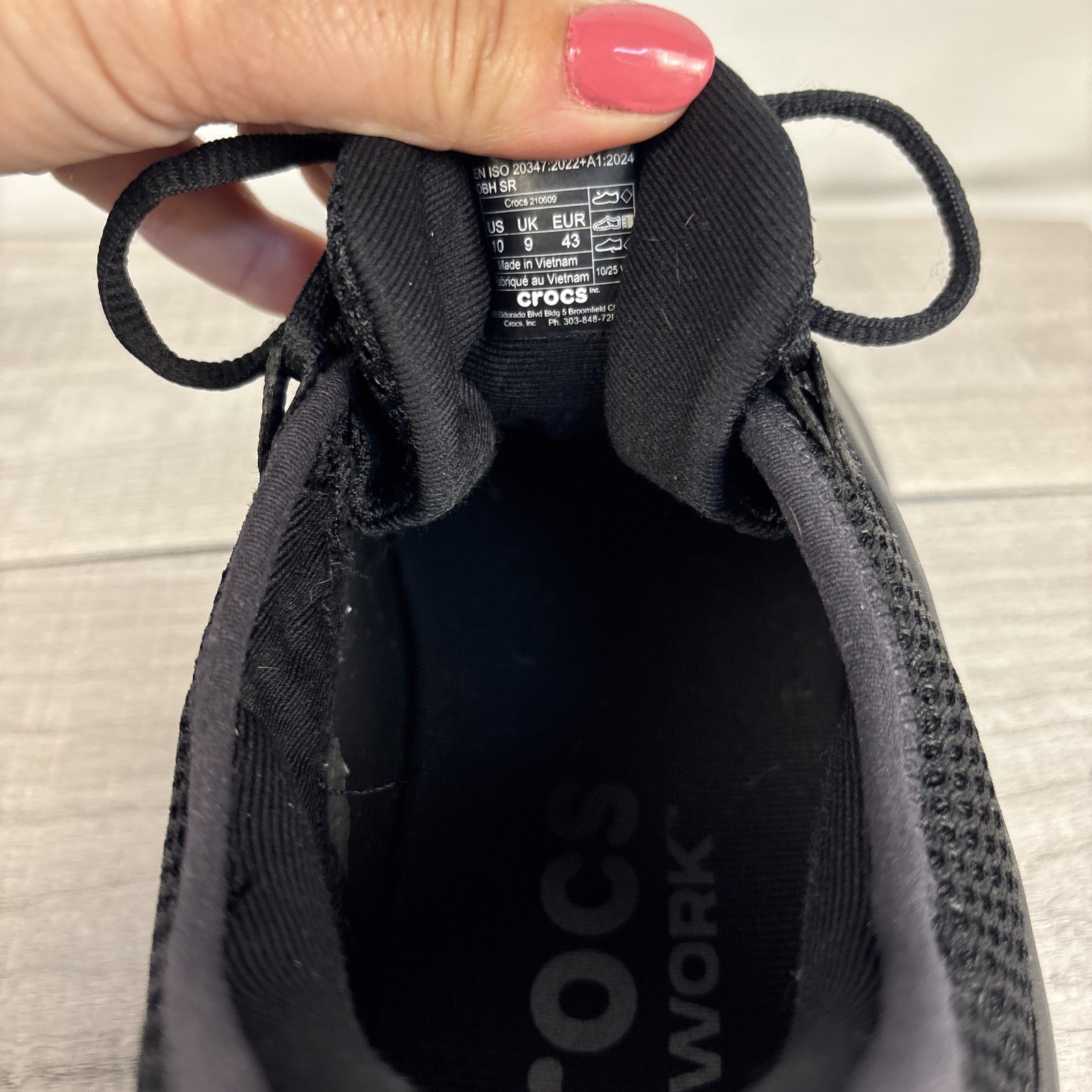 Crocs At Work Bistro Pro LiteRide Triple Black Work Clogs – Men’s 10