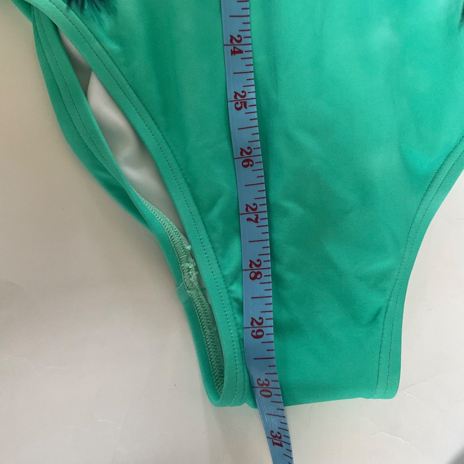 Calvin Klein Good Vibes Palm Tree One Piece Swimsuit XL Tropical Teal Green Navy
