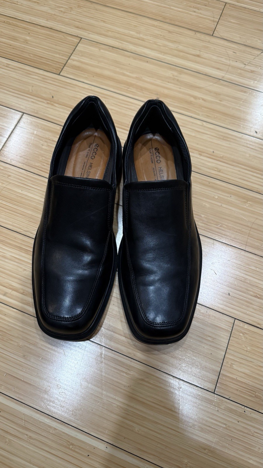 ECCO Men’s 44 (10-10.5) Helsinki 2.0 Leather Apron Toe Slip-Ons Shoes Business