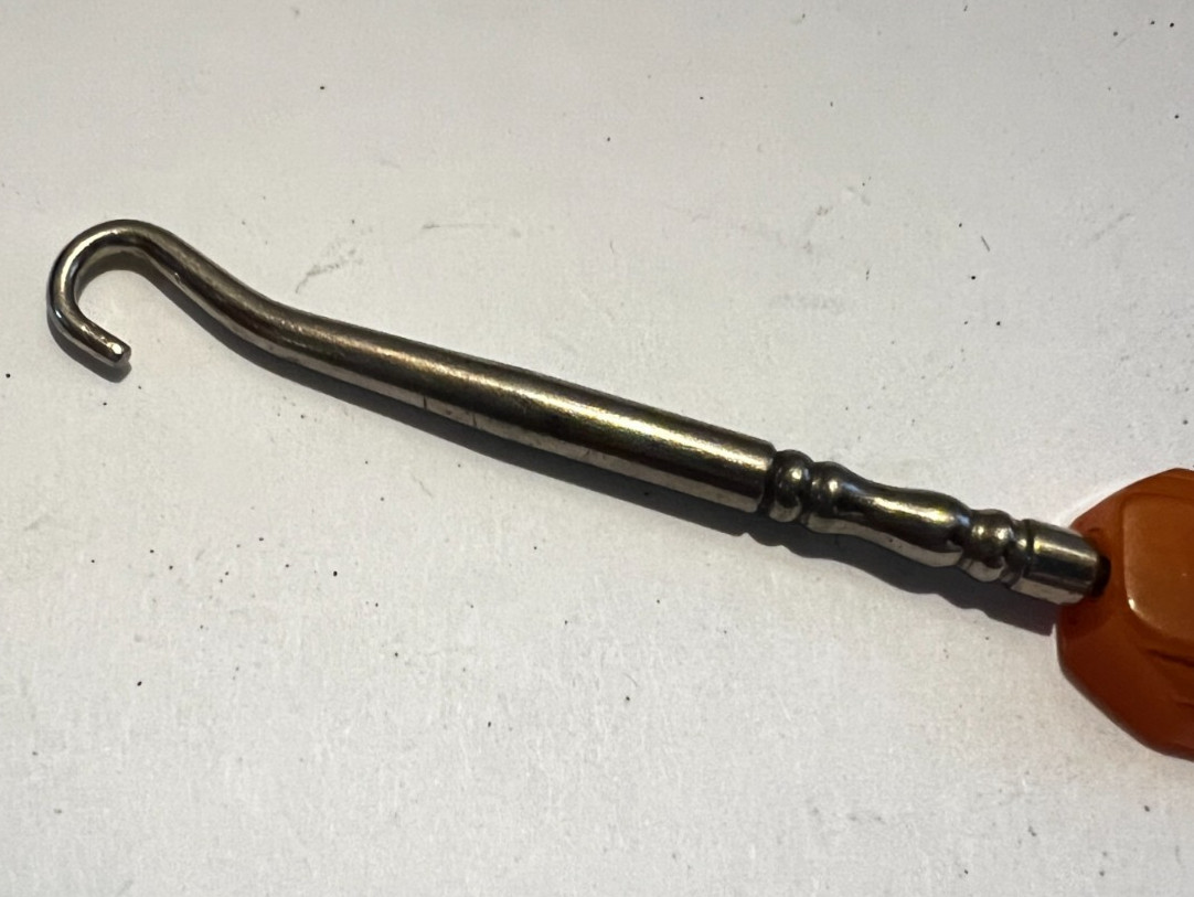 Antique Shoe Button Hook Laverne Ameri-lite Bakelite