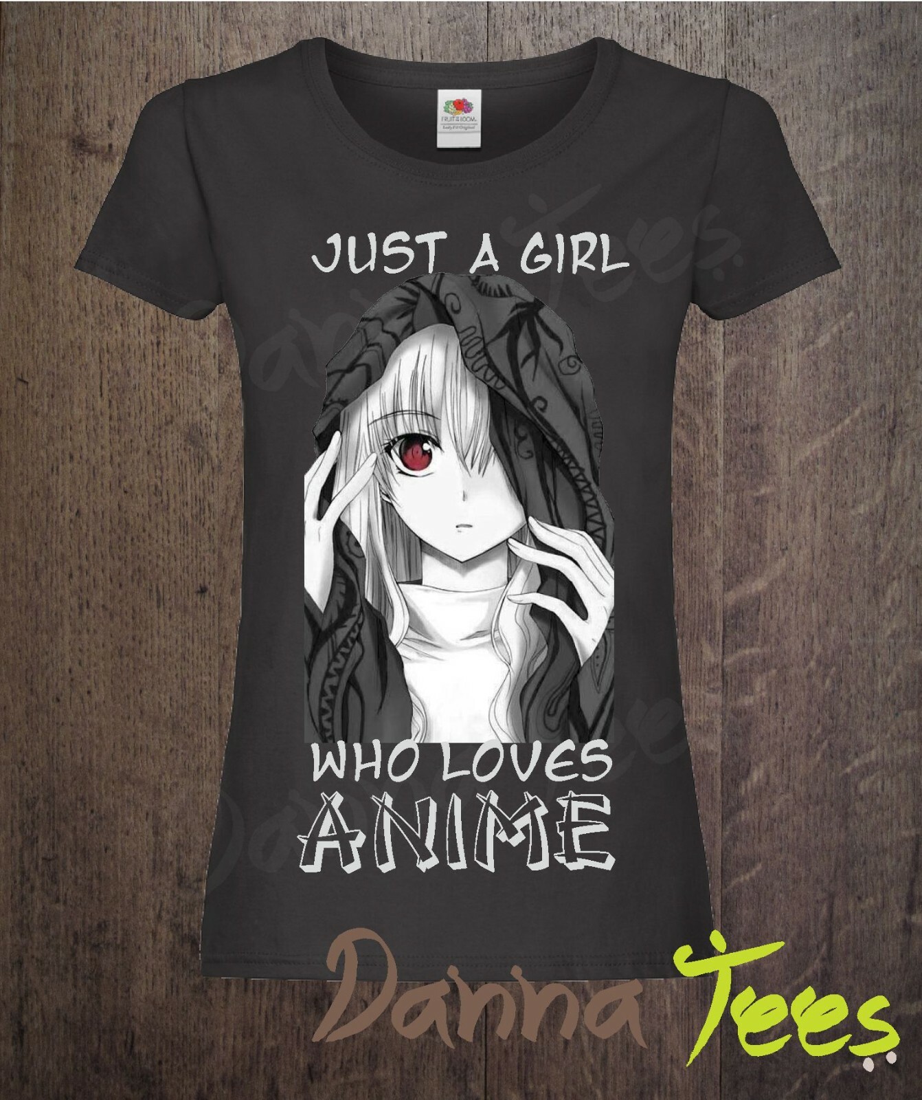 ANIME Lady Fit T-shirt sizes XS to 2XL 100% Cotton