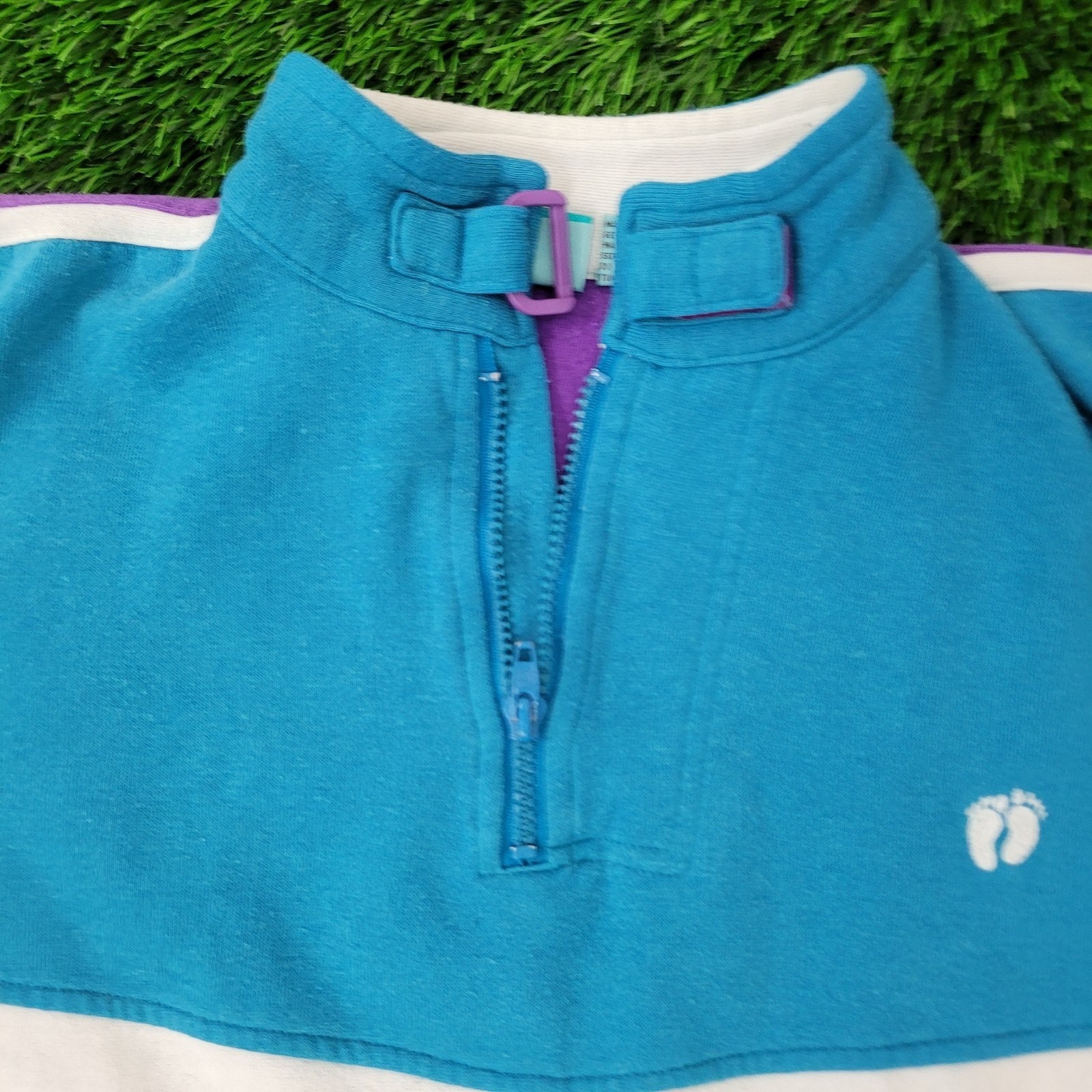 Vintage 90s MOD Hang-Ten Sweater Womens Large 20×22 Blue