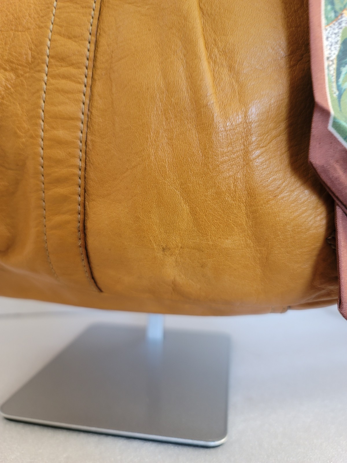 Y2K VTG Coach Pleated Ergo In Tan Leather Hobo Shoulder Bag
