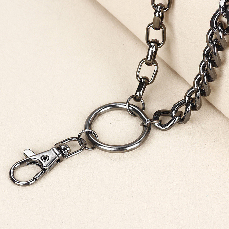23″ Strong Leash Thick Wallet Key Chain Biker Trucker Jean Keychain 2 Layers