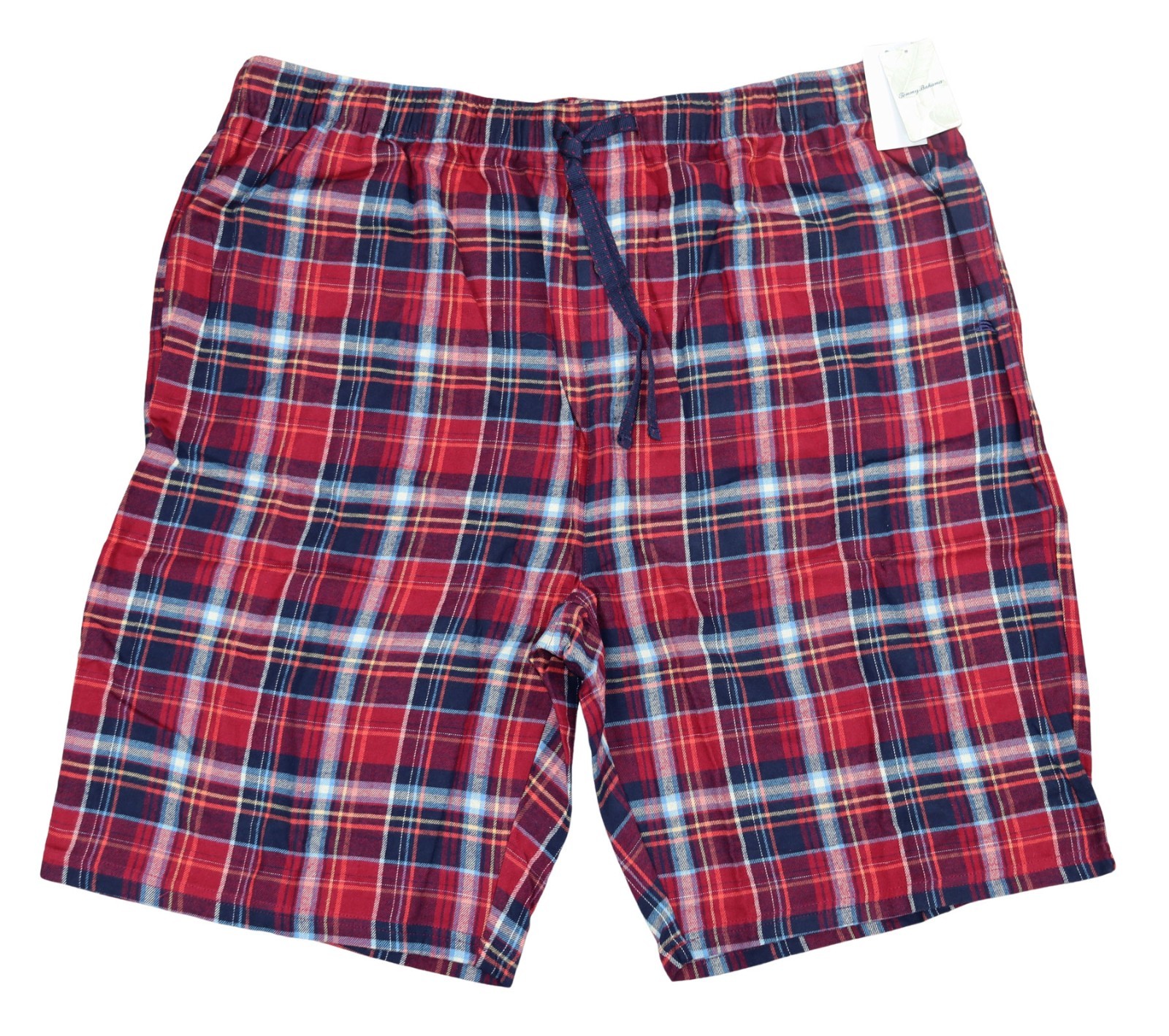 Tommy Bahama Big & Tall Plaid Button Fly Drawstring Men’s Lounge Shorts NWT