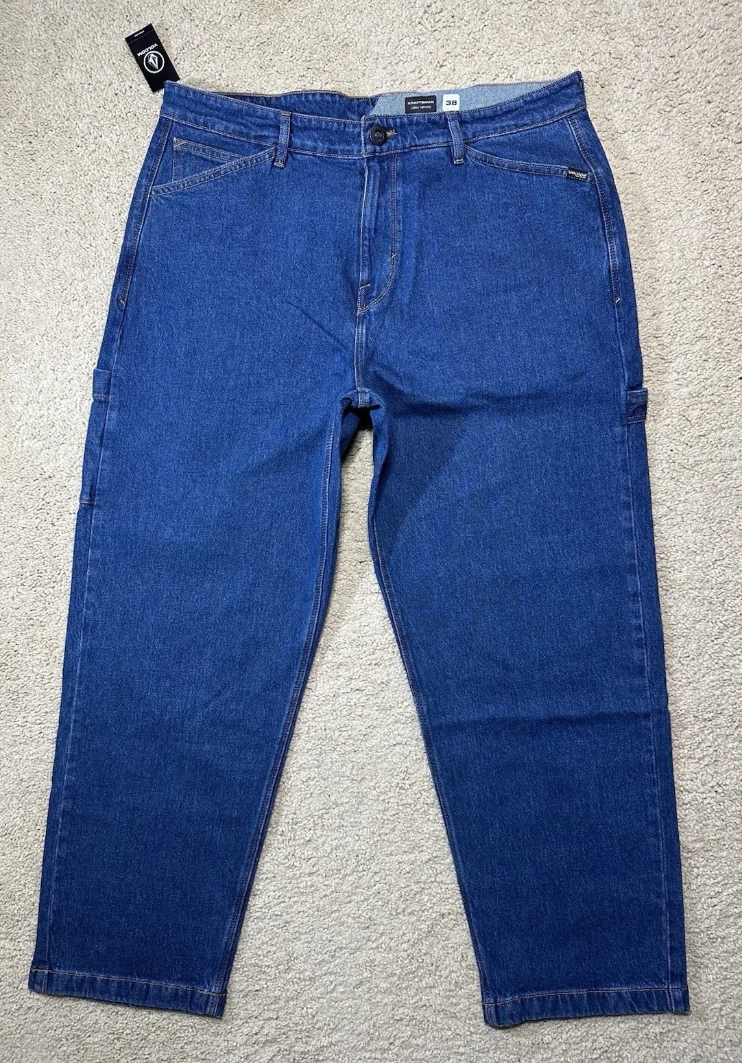 Volcom Kraftsman II Loose Fit Tapered Denim Jean Pants Men’s Size 38w