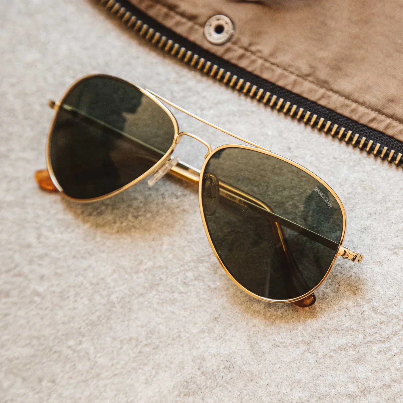 Sunglasses Randolph Concorde 23k gp 140mm Cr 52 15