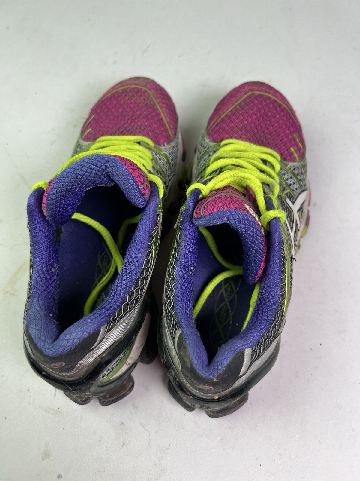 ASICS Gel Kinsei 4 Running Pink Purple Green White T189Q Women’s Size 8