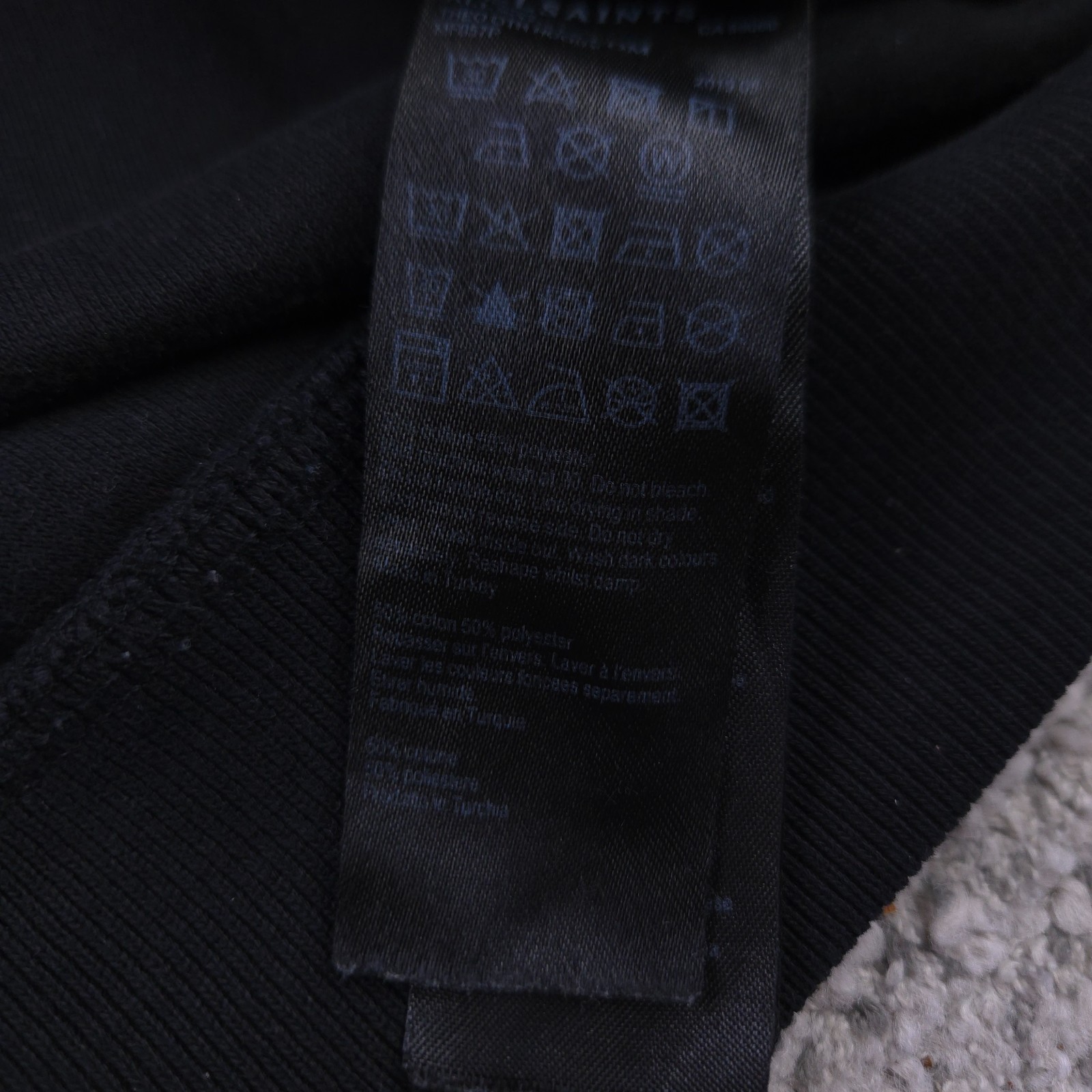 Allsaints Hoodie Mens XS Pullover Sweatshirt Theo Sweater Hooded Logo Black