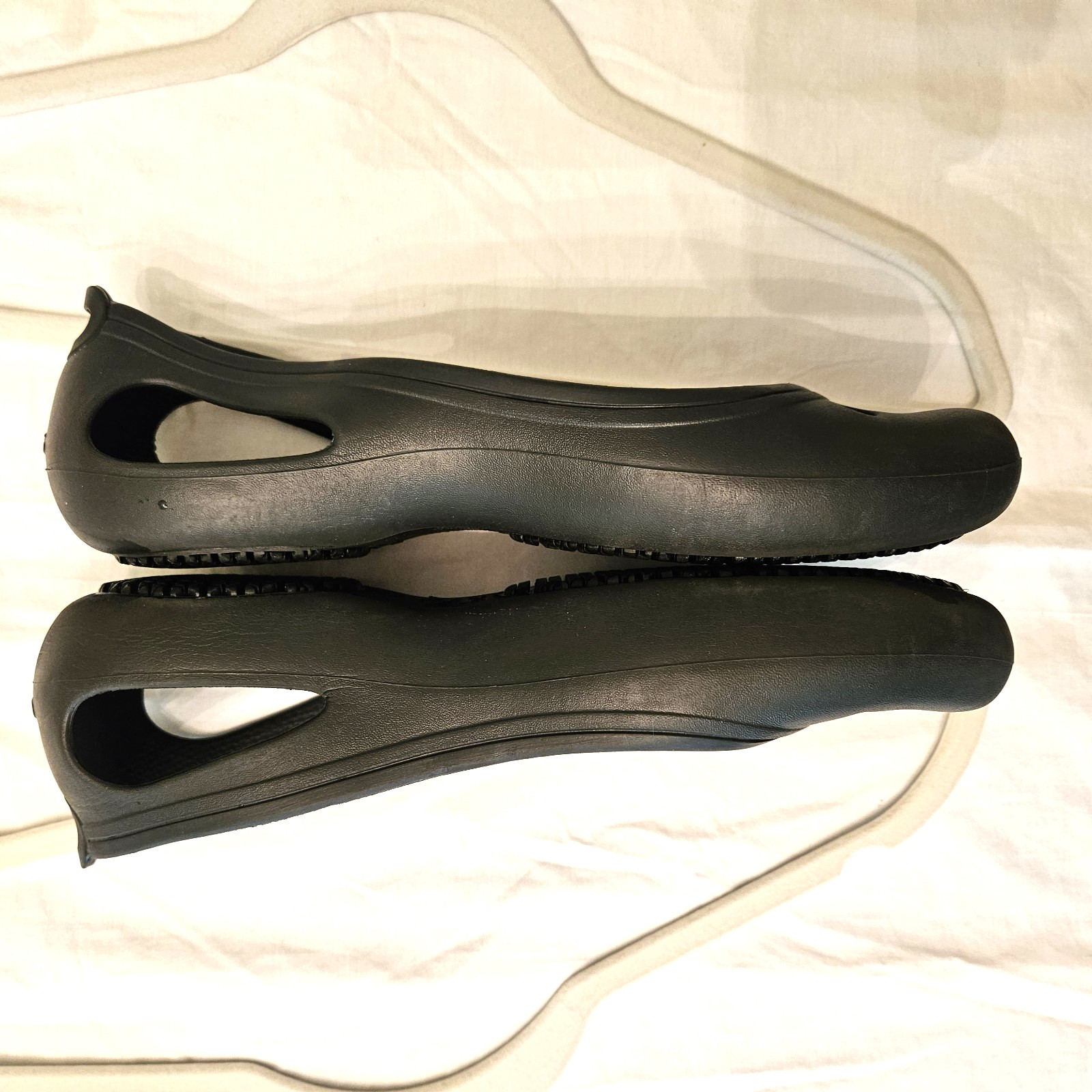 Crocs Kadee Ballet Flats Women’s Size 10 Black Comfort Casual Slip On Shoe EUC