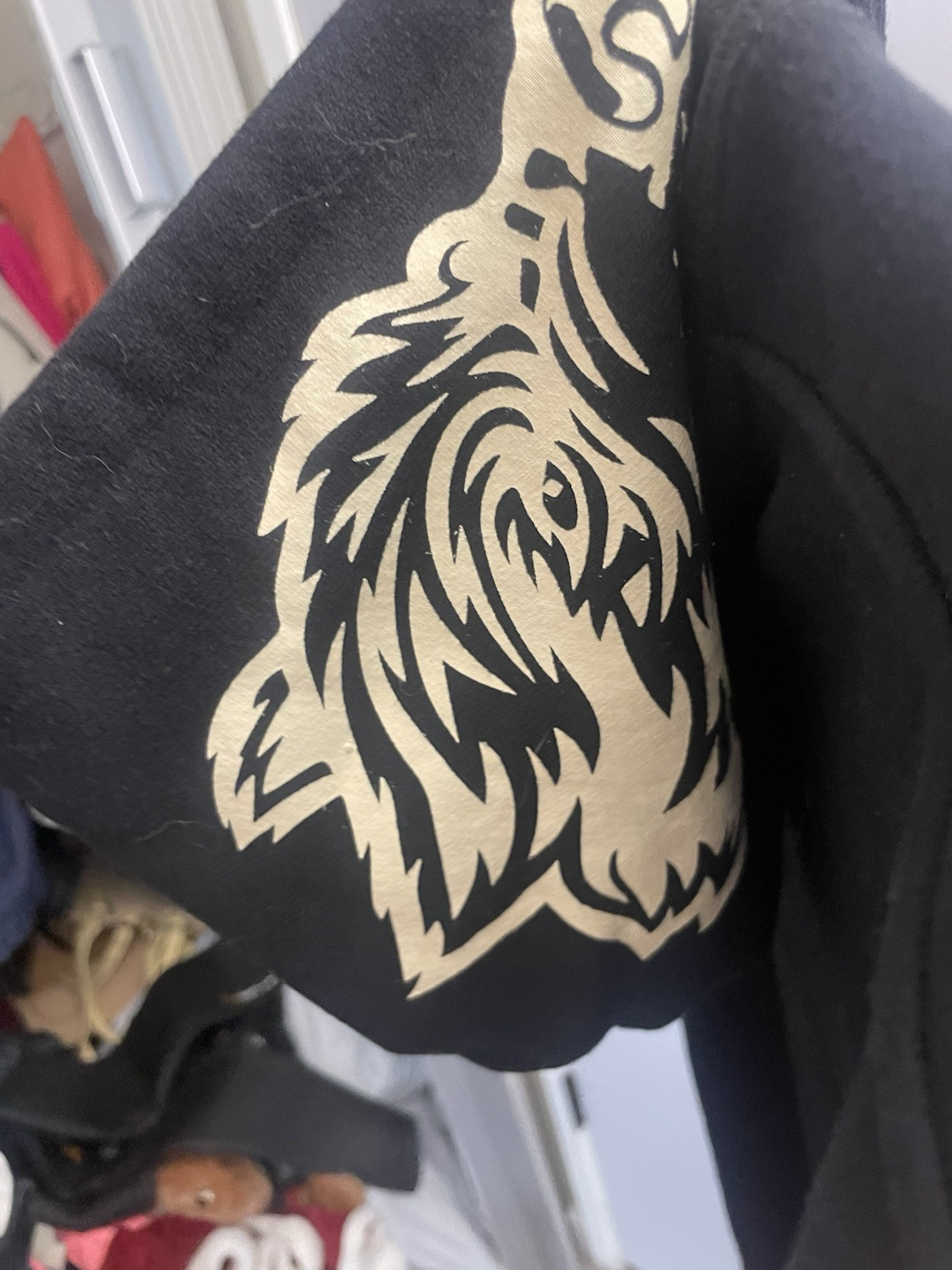 Darc Sport Wolves Varsity Zip Up Hoodie Limited To 1000 – Black – Large