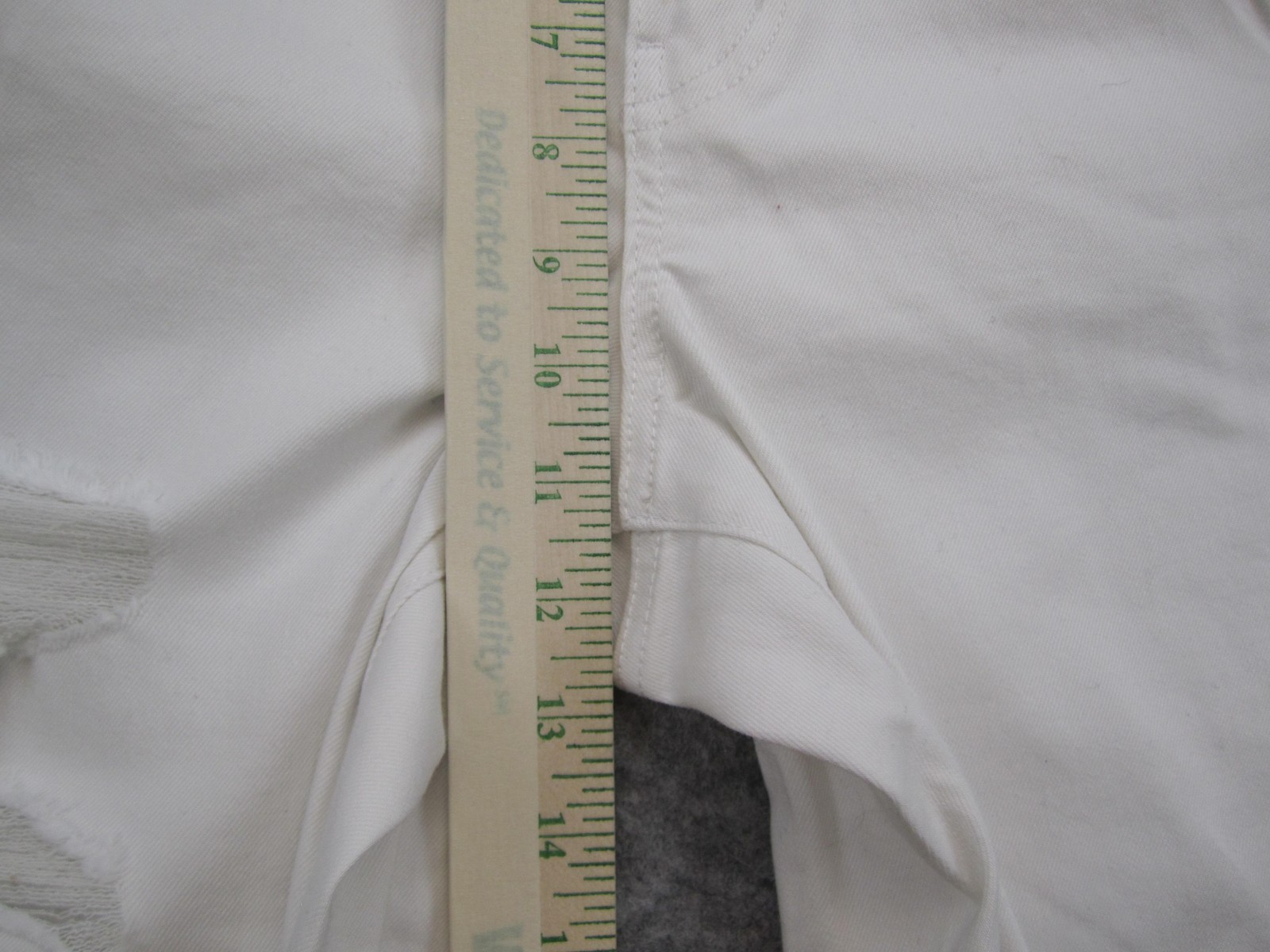 Maurices Ankle Jeans Womens Plus 16W White High Rise Distressed Stretch Denim
