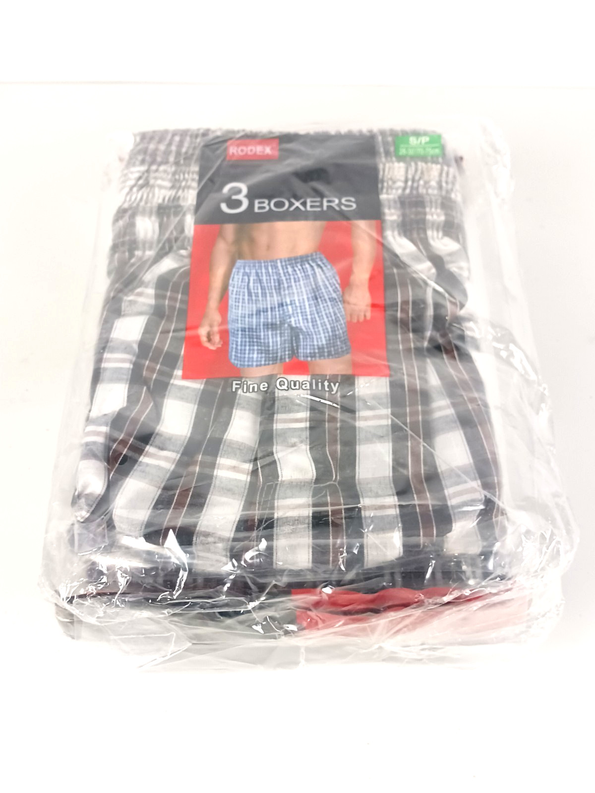 3 – pack Men’s Plaid Shorts Assorted Cotton Boxers Trunks Underwear
