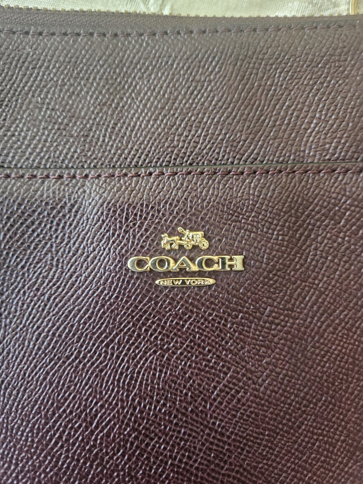 Coach Signature Crossbody Bag In Merlot