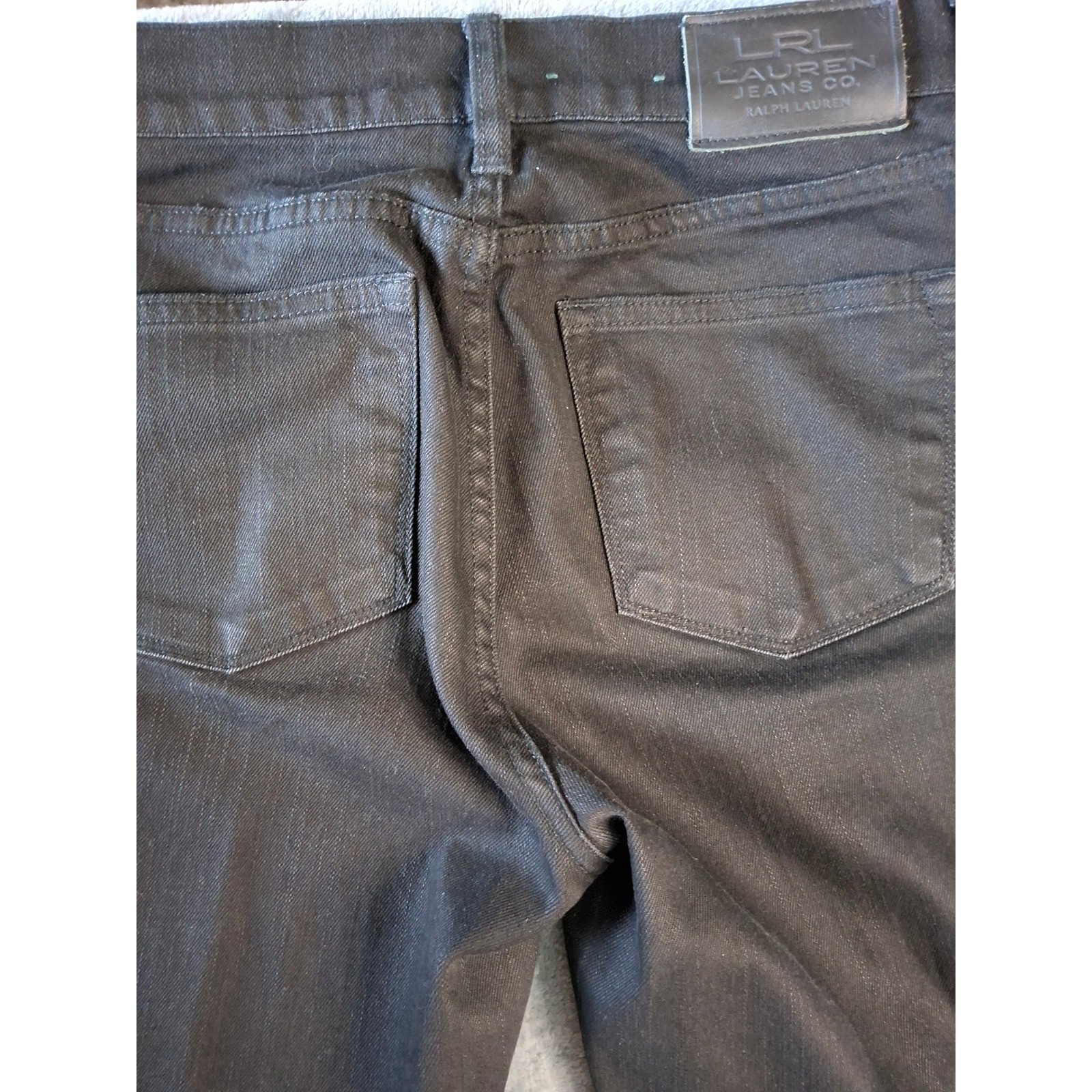 Lauren Ralph Lauren Petite Black Classic Straight Leg Jeans Size 4P Denim Pants