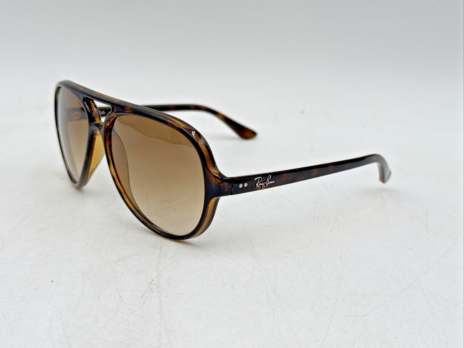 Ray-Ban RB4125 710/51 Aviator Sunglasses – Matte Havana