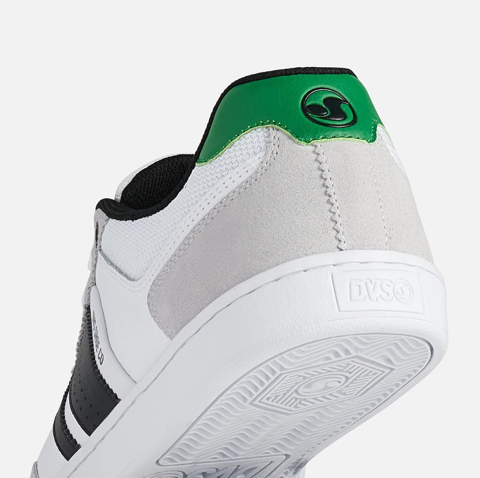 DVS MILAN ST ‘White Grey Green’ Men’s 10 DV03130102 Skateboard Skate Shoes