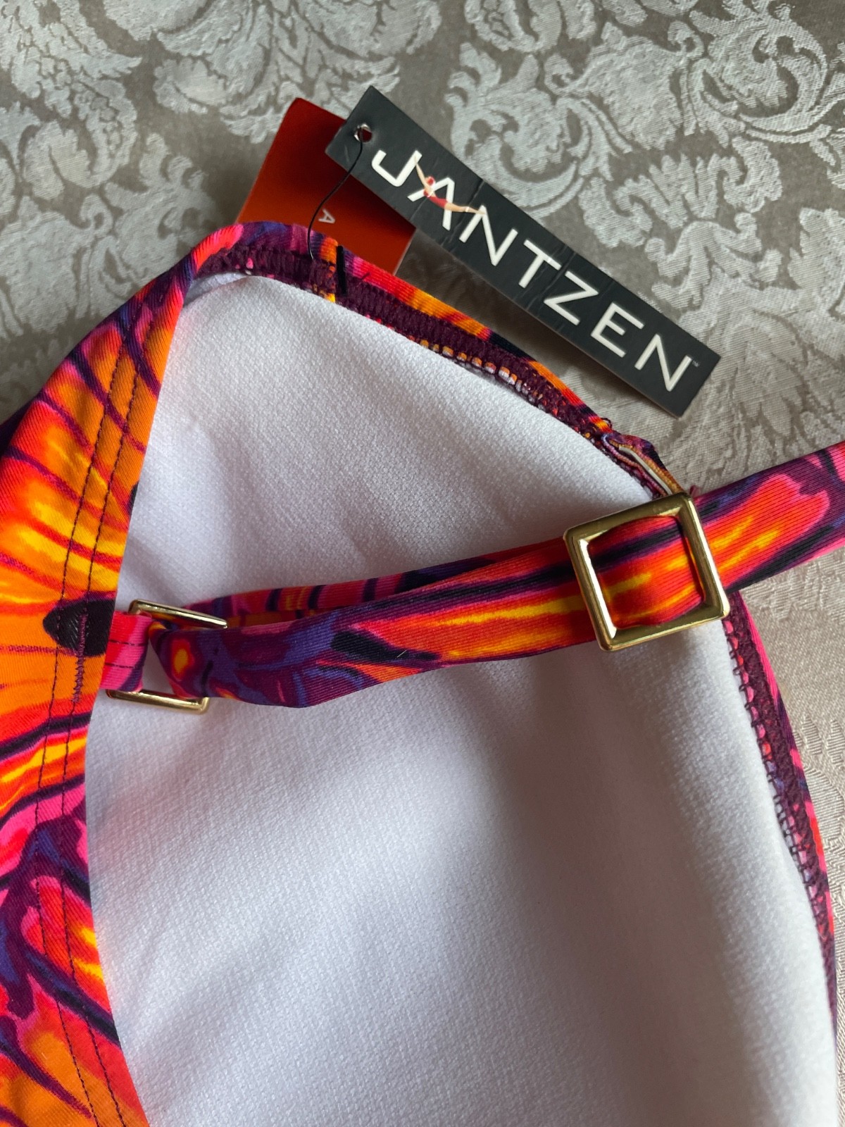 Jantzen 38DD Tankini Top multicolor Butterfly print NWT