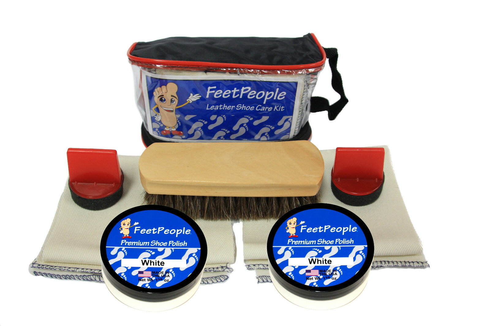 FeetPeople Premium Leather Care Kit with Travel Bag