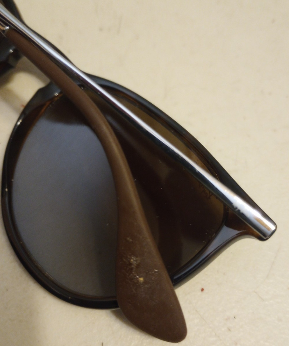 Ray-Ban Erika Sunglasses Womens Round Gradient Polarized RB4171 710/T5 54M READ❗
