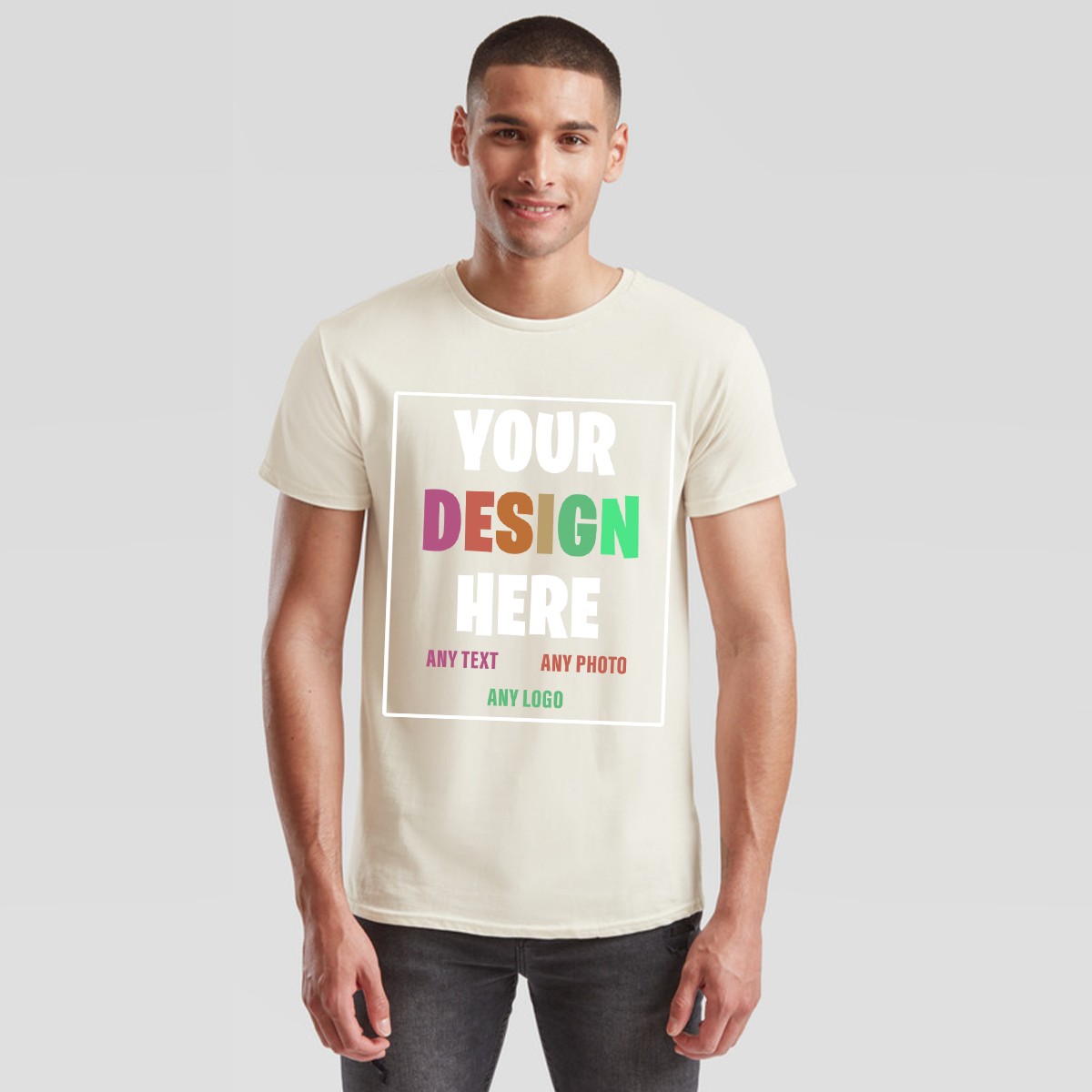 Custom Personalized T-Shirt – Your Design Here – Any Text Photo Logo Unisex Tee