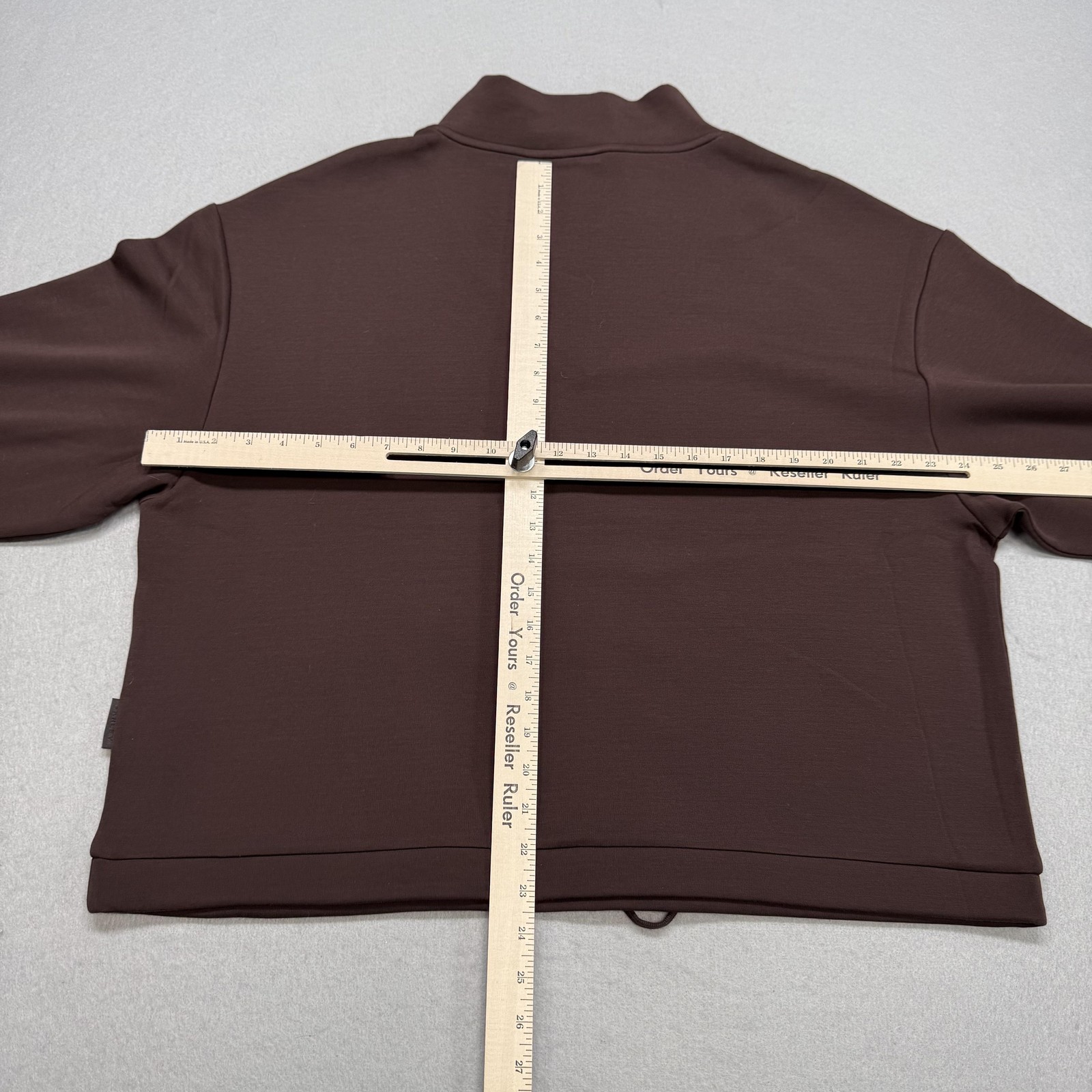 Varley Sweatshirt Womens XL Brown DoubleSoft Betsy Mock Neck Pullover VAR00797