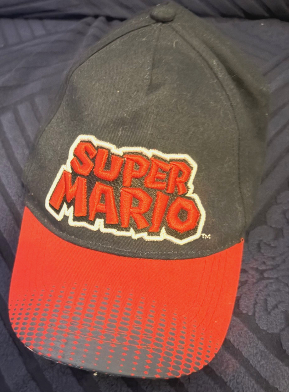 2017 Nintendo Super Mario Bros Youth Sized Adjustable Snapback Hat Cap Black Red