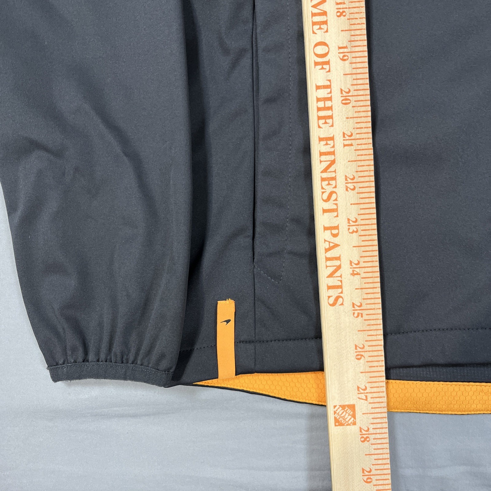 Mclaren Womens Full Zip Charcoal Orange Softshell Racer Drive Jacket US Medium